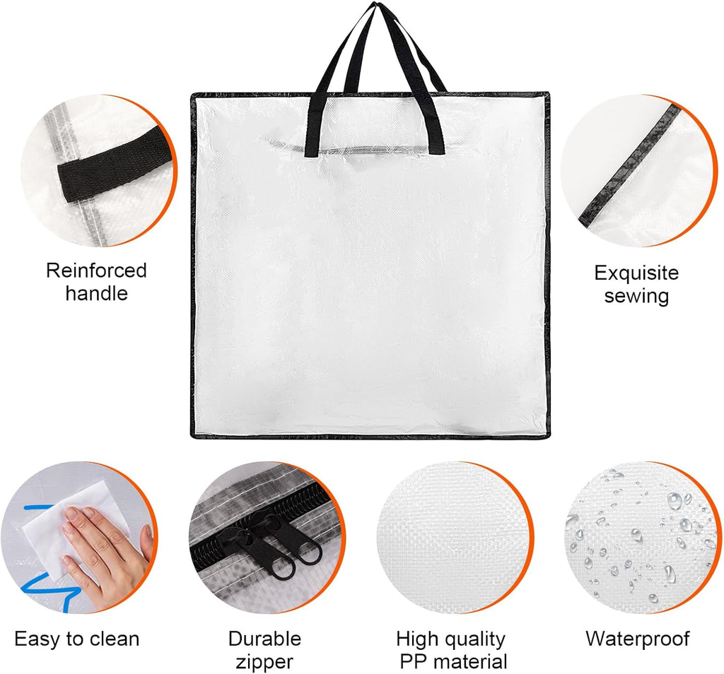Skiennix Wreath Storage Container - 25-Inch Durable Polyester Bag for Holiday Decorations | 3 PCS Set