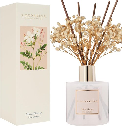 Cocorrína Reed Diffuser - Enchanting Olive Flower Scent for a Relaxing Atmosphere