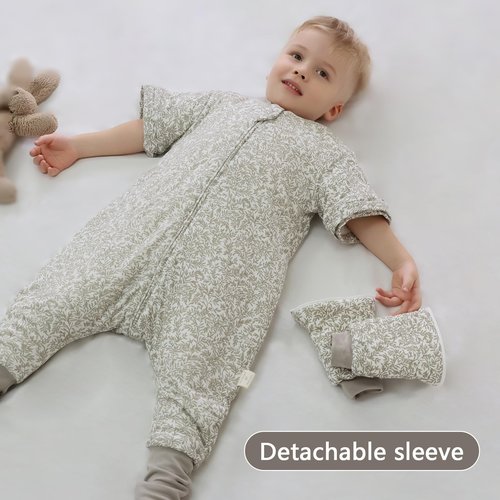 Mosebears Baby Sleep Sack with Legs,Cotton Baby Sleep Sack for Toddler Thicken 2.5 TOG(3-4T Years)