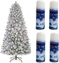 Skiennix Winter Textured Snow Spray - 4 Pack of 8oz Aerosol Bottles for Holiday Crafts & Decorations