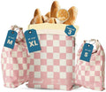 Buzzy Bags 3-Pack Reusable Beeswax Bread Bags (XL, M, S) - Organic Cotton Beeswax Bread Storage Bag for Homemade Bread & Sourdough Freezer-Safe, Breathable & Freshness Support - Eco-Friendly Bread Bag
