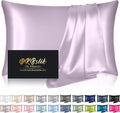 Mulberry Silk Pillowcase by Skiennix - Anti-Acne Cooling Sleep Cover | Standard Size, Lavender