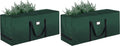 BALEINE Extra Large Christmas Tree Storage Bag - 7.5 ft with Reinforced Handles & Dual Zippers (Green, Pack of 2)