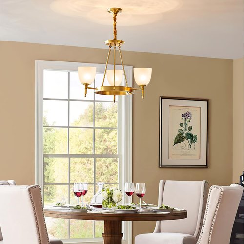 Eietonte 5 Pack White Frosted Glass Shade Replacements, Ceiling Fan Light Covers Glass Globes Lampshades for Chandelier, 4.92"High, 4.72"Diameter, 1.65 "Fitter, Bell Shaped Glass Shades for Vanity