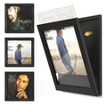 Emfogo Vinyl Record Frame, 3-Pack Album Frames for Vinyl Records Display, Record Frame for 12x12 Inch LP Cover Display (3 Pack/Black)