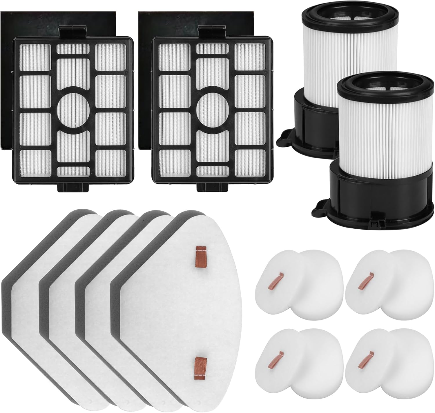 Shark Replacement HEPA Filter & Pre-Motor Filter Set - 2 Auto-Empty Docks + 4 Handheld Filters