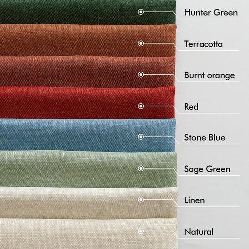 MIULEE Linen Curtains - 96 Inch Semi-Sheer Drapes in Burnt Orange | Soft Light Filtering Panels for Living Room & Bedroom