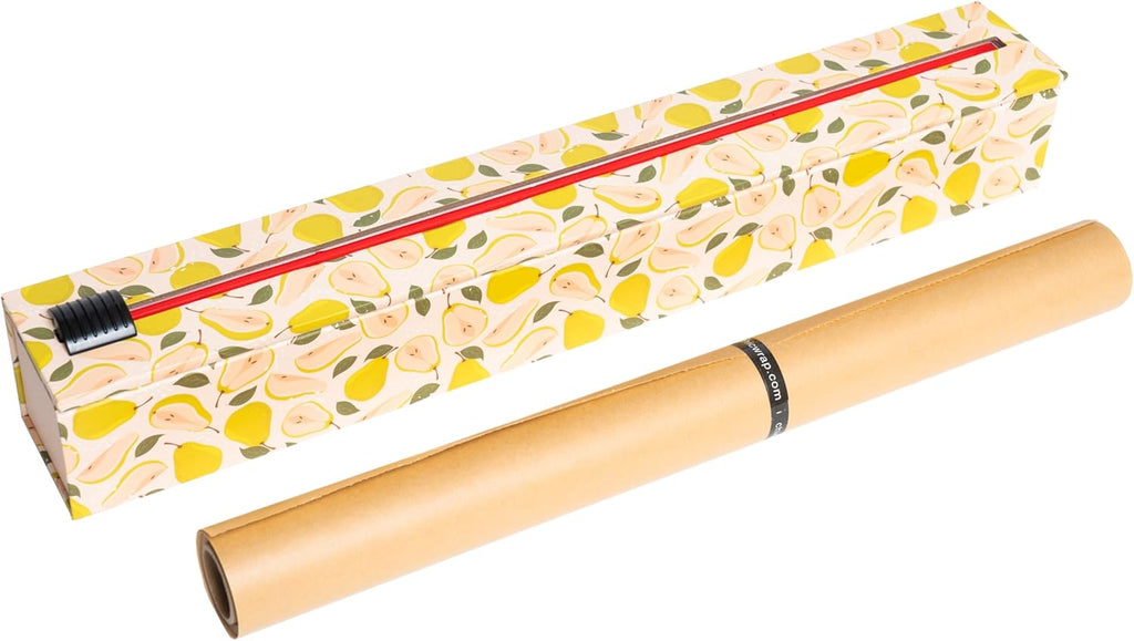 ChicWrap Parchment Paper Dispenser - Unbleached 15"x 33' Roll for Baking & Cooking | Reusable with Slide Cutter