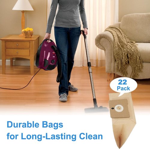 Alrens 22 Pack 4122 Vacuum Bags for Bissell Zing 4122, 4122D, 2154W, 2154A,2154C 2154, 1668, 1668C, 1668W, 1608, Canister Vacuum, Replace Part #2138425, 213-8425