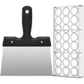 Baderke Polycarbonate Chocolate Molds with Chocolate Scraper Mould Bullet Clear Hard Plastic for Smoothing Cheese Cream Cake Scraper(Bullet)