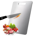 Titanium Cutting Boards for Kitchen, Food Grade 304 Stainless Steel Cutting Board Set for Meat, Fruit & Vegetable (13.4 * 9 Inch)