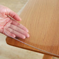 Warmstar Clear Table Protector 2mm Thick, 35x63 Inch Clear Table Cover Protector, Plastic Table Cover, Clear Desk Mat Desk Pad, Desk Protector Mat for Coffee Table, Writing Desk, Dining Room
