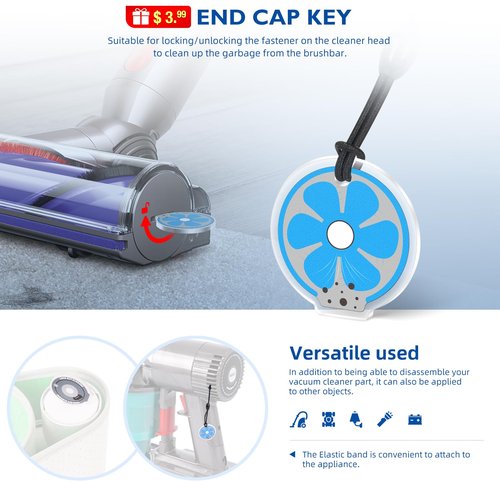 Motor Rear Cover+ HEPA Post & Pre Filter+ Exhaust Cover Replacement Compatible with Dyson V6 DC58 DC59 DC62 DC72 DC74 SV03 SV04 SV05 SV06 SV07 SV09 Vacuum Cleaner Filter Replacement