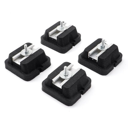 4 Pack Floor Mounting Base Kit for Mini Split Air Conditioner Condensers Heat Pump System, Mini Split Rubber Feet, Heavy-Duty Rubber Anti-Vibration Isolator Mounting Bracket Support Up to 1100 LB