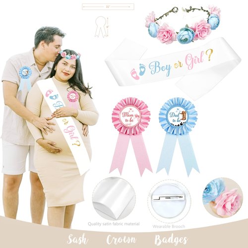 Boots or Bows Gender Reveal Decorations, 206pcs Boy or Girl What Will Baby Be Gender Reveal Party Supplies，Western Themed Cowboy or Cowgirl He or She Baby Shower Decoration