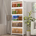 UAMFURI Extra Large Stackable Storage Bins - 600QT/30GAL | Foldable Organizers with Lids & Wheels