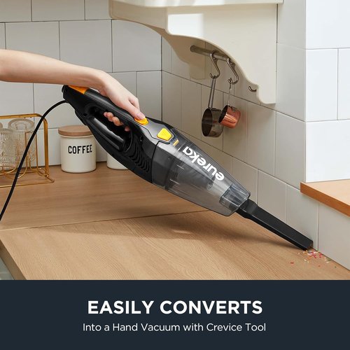 Eureka Blaze Stick Vacuum Cleaner - Powerful 3-in-1 Handheld & Upright Vac for Pet Hair | Lightweight Black