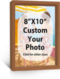 Canvas Prints - Custom Photo Wall Art | Digitally Printed Framed Canvas (8x10, Brown Wood Frame)