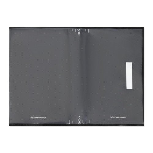 Stash Proof Vacuum Seal Bags 15" x 20" (50 Count) 5.5 Mil (Black and Clear) - BPA Free Commerical Grade Food Saver for Storage, Sous Vide, and Meal Prep Sealer Bag