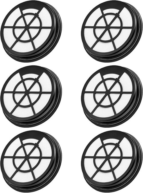 Eureka NEN110A/NEN110B/NEN110D Vacuum Filter - 6 Pack Inlet Frame & Sponge Filter for Bagless Canister
