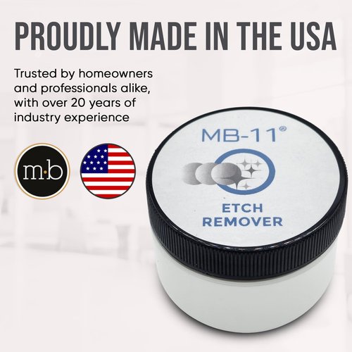 MB Stone MB-11® Touch-Up Etch Remover Marble Polishing Powder for Light to Medium Etches Only, for use with Neutral Colored Calcite-Based (not for Matte or Dark Stone), 1 oz Can