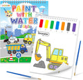 SOCOLER Watercolor Painting Kit - Mess-Free Traffic Theme Art Books for Toddlers Ages 1-8
