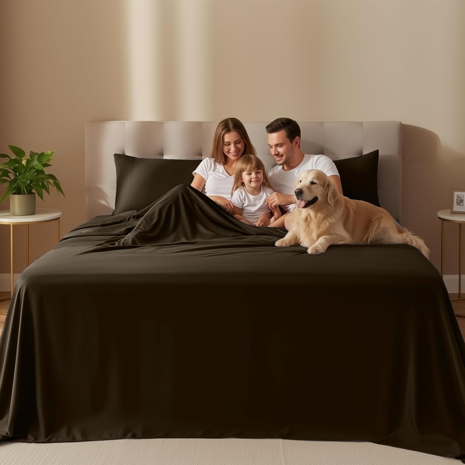 Utopia Bedding Twin Sheet Set - Soft, Breathable Microfiber | 3-Piece Bed Sheets in Brown