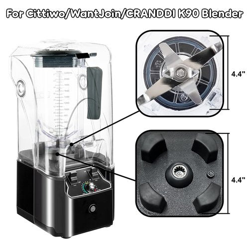 For Wantjoin K90 Pitcher 80oz, Replacement Pitcher for WantJoin Blender Part, WantJoin-K90 and CRANDDI K90 Blender, Food-Grade, BPA-Free Pitcher