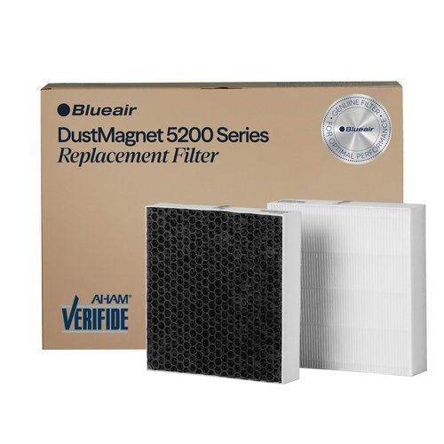 BLUEAIR DustMagnet 5200 Series ComboFilter, Genuine Replacement Filter for DustMagnet 5240i, 5210i Home Air Purifiers for Dust, Virus, Bacteria, Smoke and Allergies