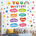 DECOWALL Colour Quote Wall Stickers Decals Inspirational Letter Educational for Bedroom Living Room Home décor Art Positive Motivational Phrases Classroom Nursery School Peel Stick Kid (DS9-8082)