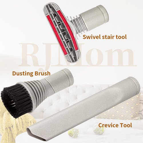 Vacuum Attachment Replacement For Dyson Vacuum Brush and Upholstery Attachment and Crevice Tool Attachment for Dyson Dc14 Replacement Parts DC01 DC02 DC04 DC07 DC17 (3 Pack)