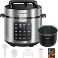 Instant Pot Electric Pressure Cooker - 6 Qt Programmable with Touchscreen & 9 Functions | 1000W Silver