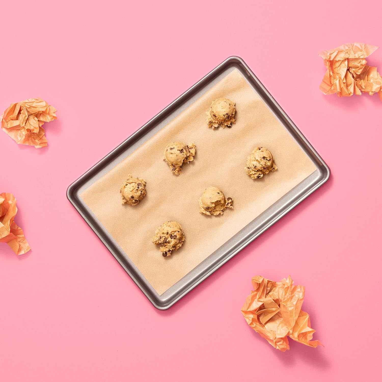 Parchment Paper by Good: 24 Pre-Cut Half Sheets | Unbleached, Non-Toxic, Oven-Safe & Non-Stick