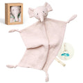 Momcozy Loveys for Babies with Cotton - Soft Security Blanket for Boy or Girl for Self-Soothing On-The-Go-Portable & Anti-Drop Design - Newborn Gift，Must Have（Light Pink 14 inch）
