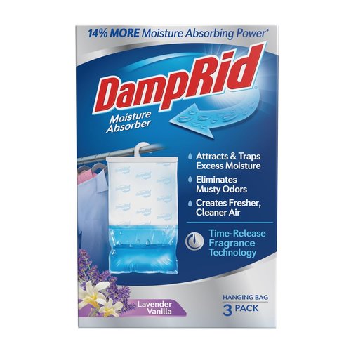 DampRid Lavender Vanilla Moisture Absorber - 16 oz. | 3 Pack for Fresh Air & Odor Elimination