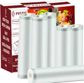 Potane Vacuum Sealer Bags - 6 Pack of Thickened, Smell-Proof & Puncture-Resistant Bags | 11"x20' & 8"x20'