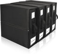 EXLIFBAG Sheet Organizers - Foldable Storage for Linen Closet | XL Black Bedding Container (Queen & King Size)