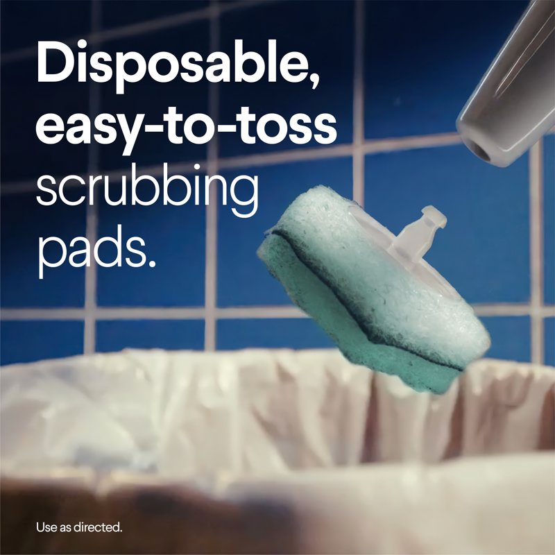 ToiletWand Toilet Cleaning Refills - Rainforest Rush Scent, 20 Count - Disinfecting Pads with Clorox Cleaner - Variation 1