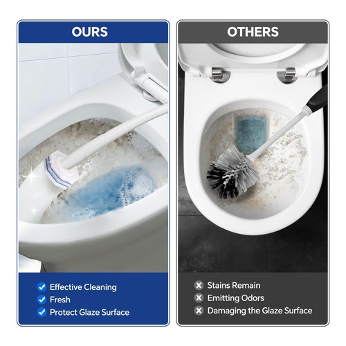 80 Toilet Wand Refills Fits for Clorox Toilet Wand,Upgrade 3-Layer Disposable Bowl Cleaner Refills for Bathroom Cleaning,3X Cleaning Power,No Falling Apart