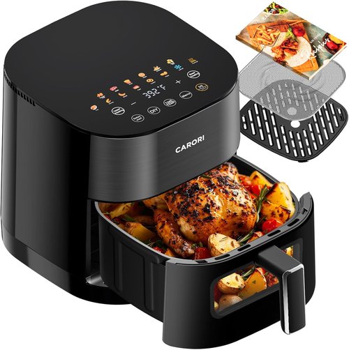Air Fryer 14-in-1 by [Brand Name] - 6Qt Capacity with Viewing Window & Dual Heating | 1700W Nonstick Basket