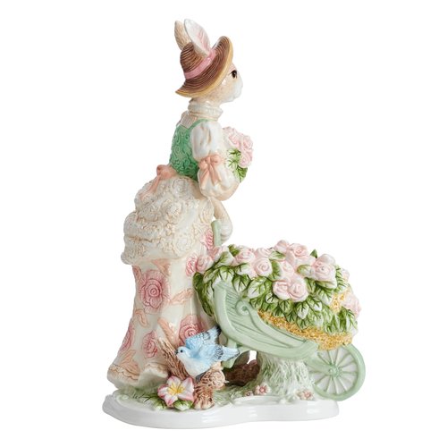 Fitz and Floyd Vita's Garden Ceramic Rabbit Figurine, 13.75-Inch