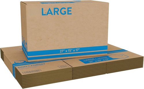 **Large Moving Boxes by [Brand Name] - Heavy Duty 27x15x17 Inch Packing & Shipping Boxes | 10 Pack for Easy Storage**