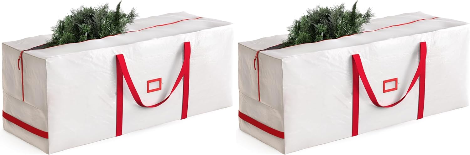 Zober Large Christmas Tree Storage Bag | Waterproof & Durable for 9 Ft Trees - Pack of 2