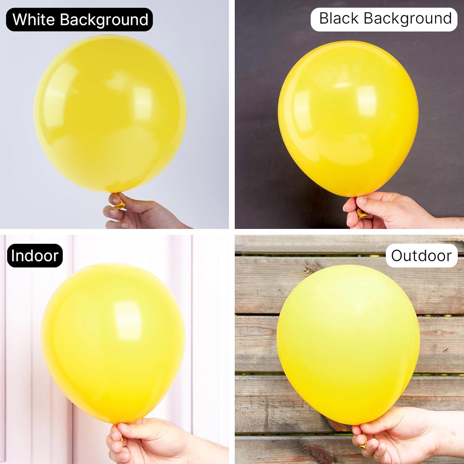 PartyWoo Yellow Balloons - 50pcs 12 Inch Latex Helium Balloons for Birthday & Baby Shower Decor