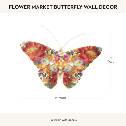 MACKENZIE-CHILDS Butterfly, Hanging Butterfly Wall Decor, Flower Market