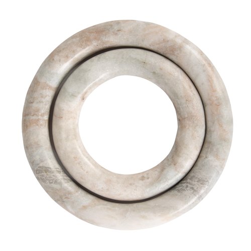 Creative Co-Op Brown Marble Trivets, Set of 2