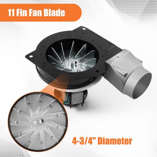 Barbqtime 80602 Combustion Exhaust Blower Assembly for Vogelzang VG5790 5790 VG5770 5770 Pellet Stoves, Exhaust Blower for US Stove 5660 5501S 5660E 5560 and Ashley AP5660L AP5710 AP5790 Pellet Stoves