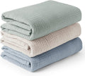 Konssy Muslin Swaddle Blankets - Soft & Breathable 3-Pack for Newborns | Large 47 x 47 Inches