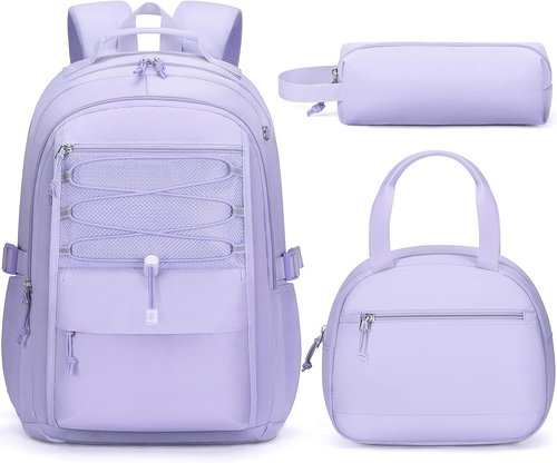 Fimibuke Kids Backpack - 3-Piece Waterproof Set with Lunch Box & Pencil Case | Lightweight Bookbag for School