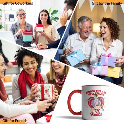 XKZGSZB This is the Ass of a Killer Bella, Funny Humorous Office Coffee Mug Tea Cup, Movie fans Vampire Romance Fan Mug, Gifts for Men Women Friend Bestie Coworker Boss, Funny Sexy Gifts